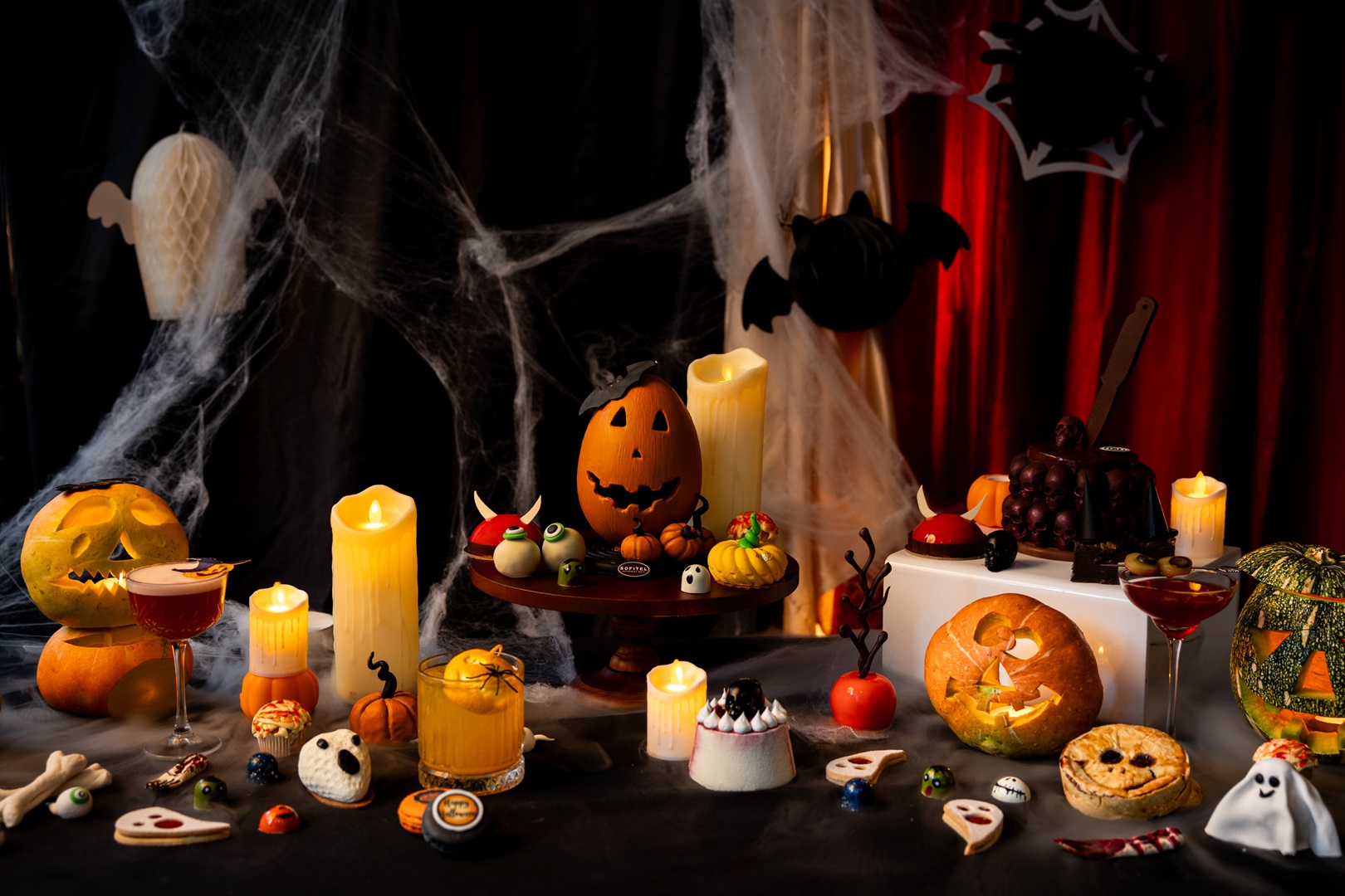 Halloween themed spooky food at a brunch in Mumbai