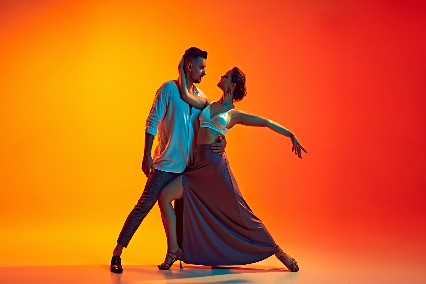 Stock image of Couple salsa dancing to represent a salsa dance workshop this weekend in Mumbai