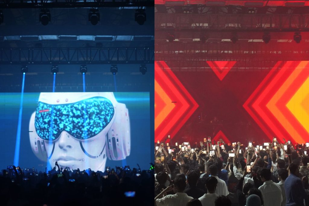Those Who Know They Know hologram projections and concert-goers