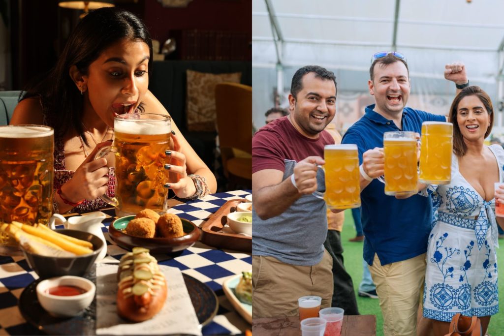 discover split image of beer festivals in Mumbai