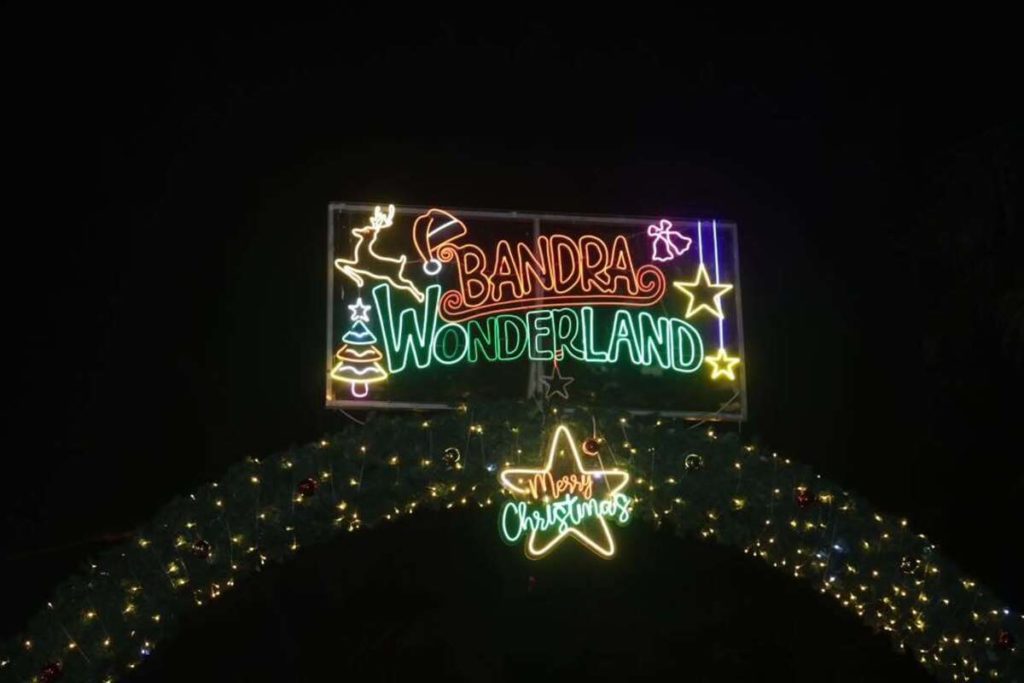 Bandra Wonderland entry sign, Carter Road, Bandra, Mumbai.
