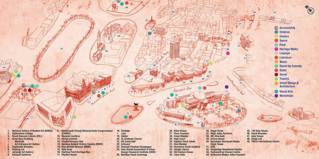 mapof kala ghoda arts festival 2026