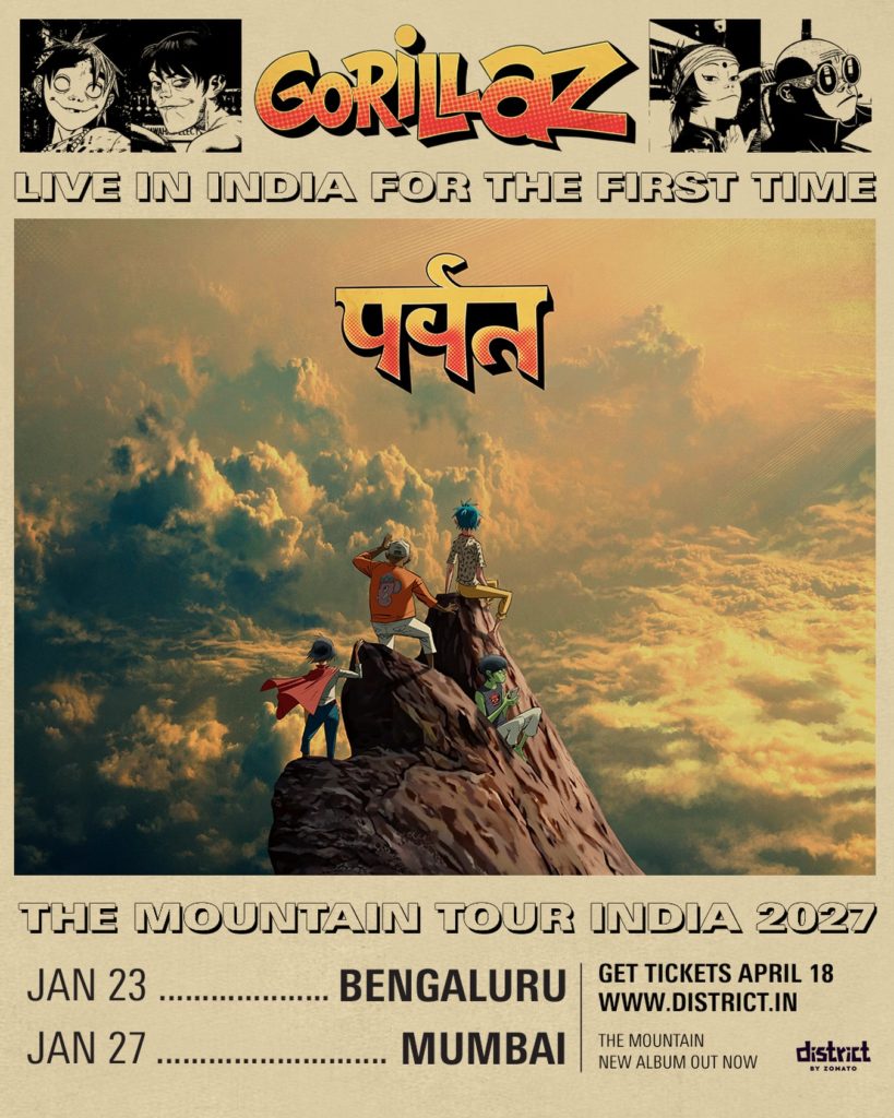 Gorillaz Mountain Tour 2027