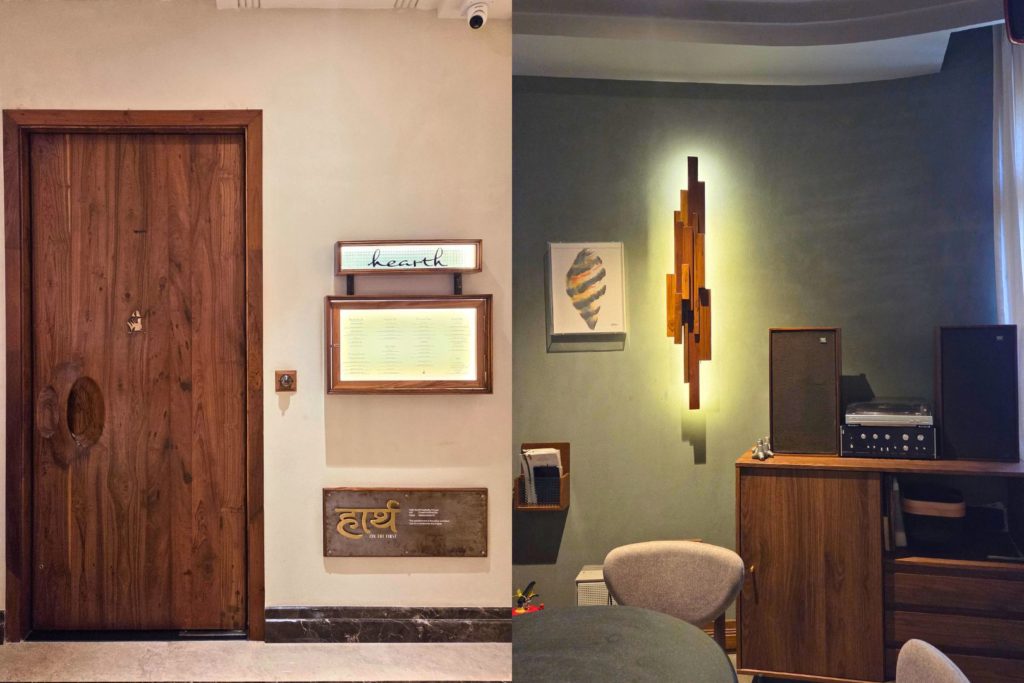 Hearth doorbell and vinyl player