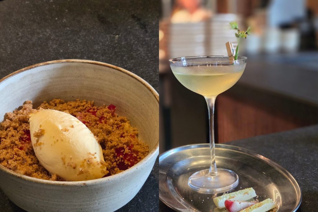 Hearth cocktails and desserts