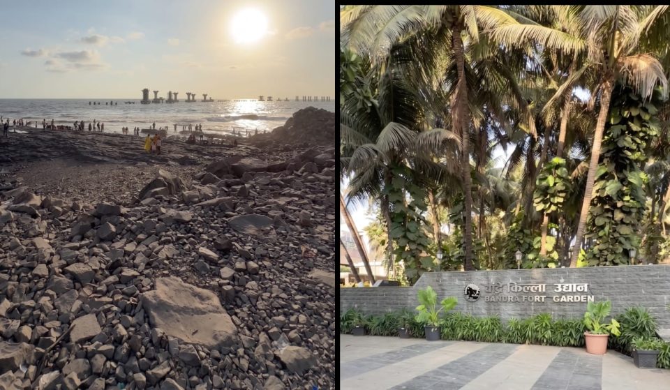 Bandra Fort Garden Video: Mumbai Sea Link Sunset Views
