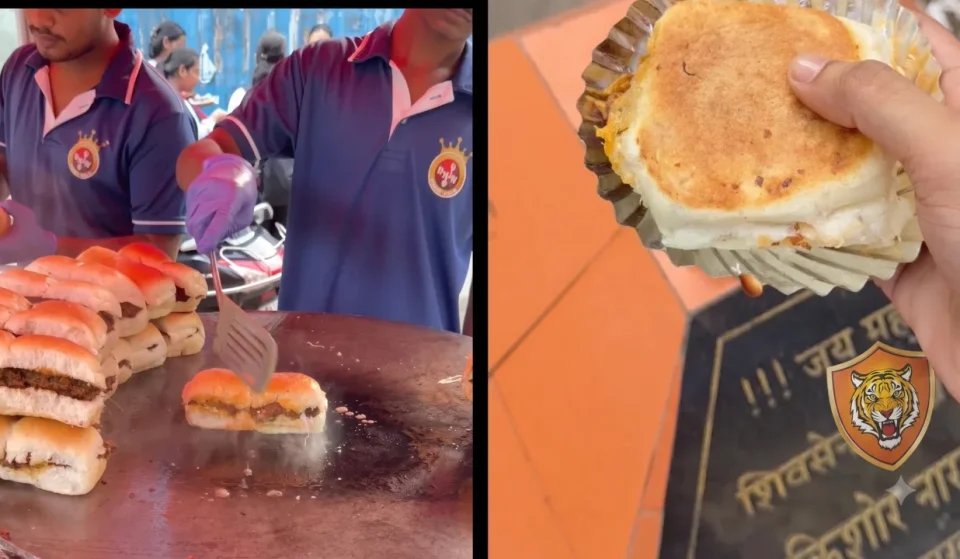 Butter chicken pav street food in Dadar, Mumbai