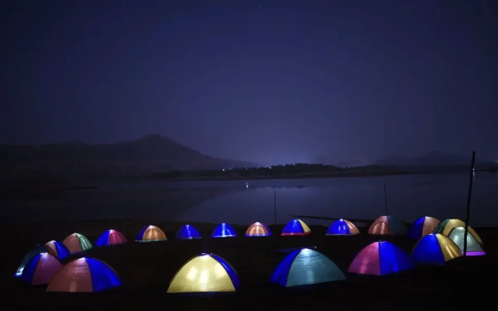 Camping and stargazing near Vaitarna Lake