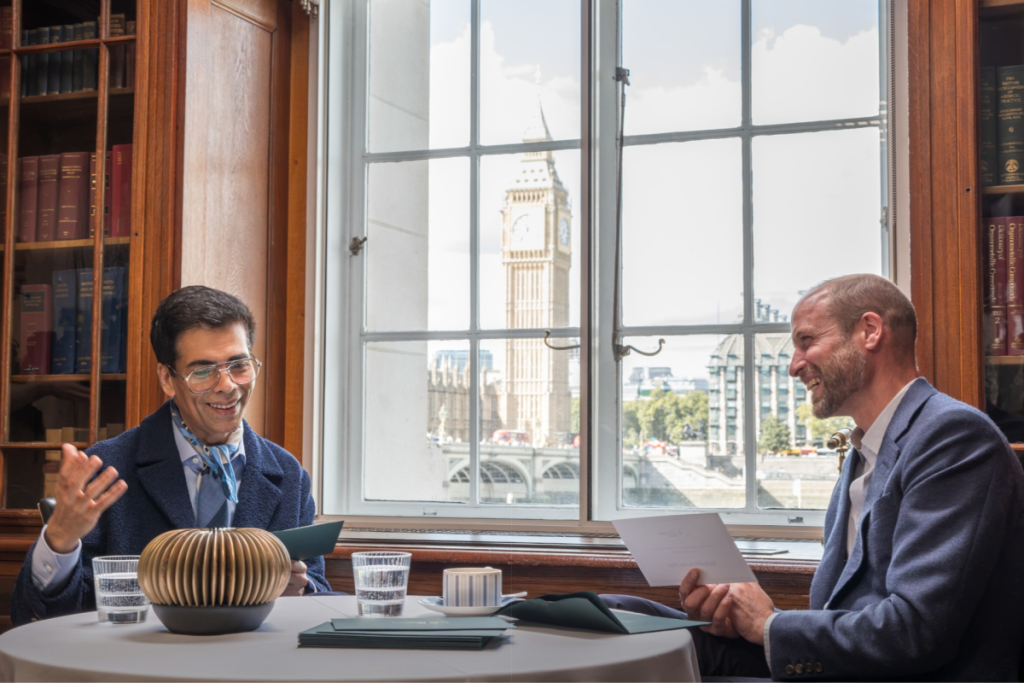 karan Johar and Prince William for the Earthshot Prize