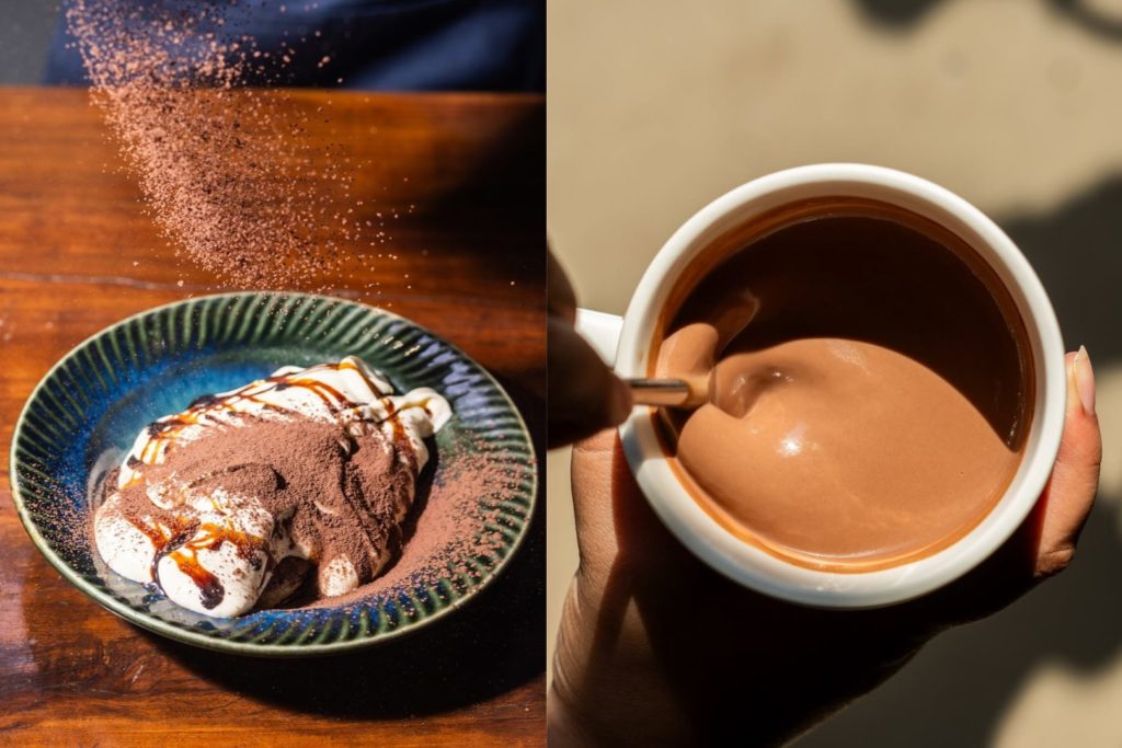 Best chocolate desserts in Delhi, hot chocolate and tiramisu