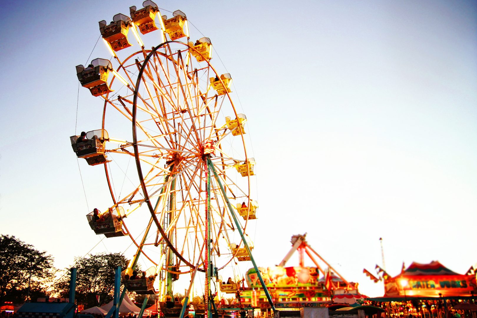A ferris wheel at a theme park one of the best birthday ideas in New Delhi