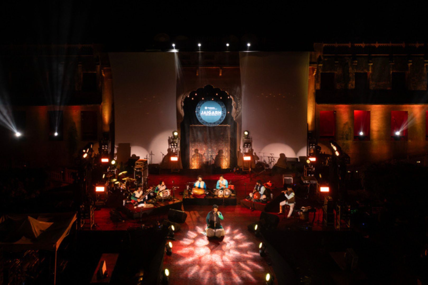 A stunning nighttime performance at the Jaigarh Heritage Festival