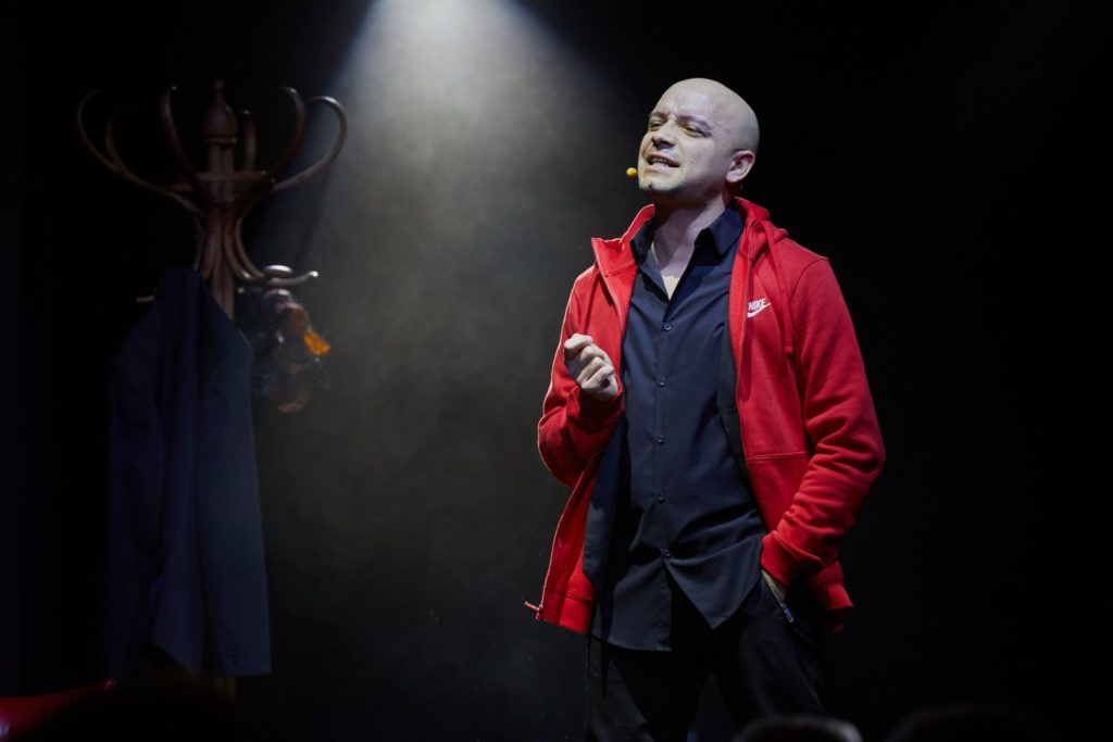 Julian Fontalvo delivering a spectacular performance at The Imitator