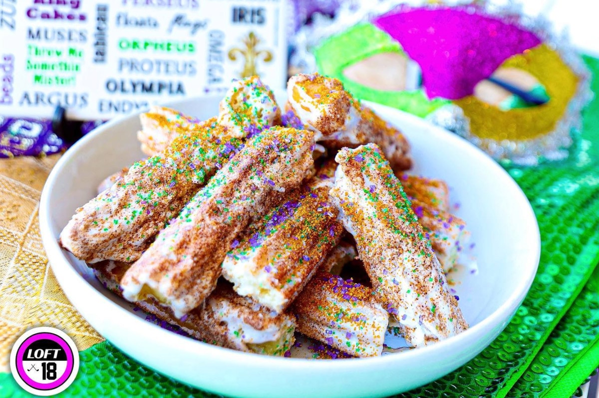 You Can Now Get King Cake Churros At This Restaurant In Metairie