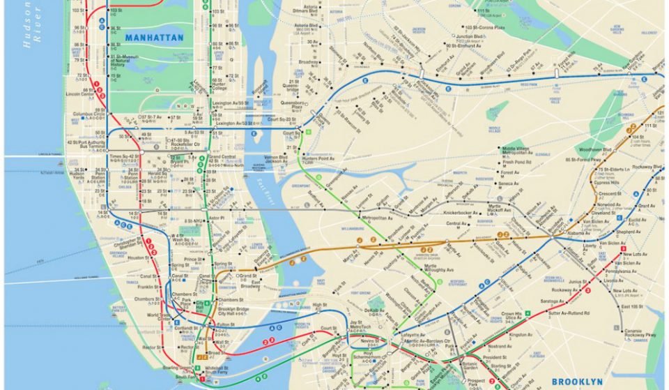 This Map Shows NYC Subway Delays and Changes in Real Time