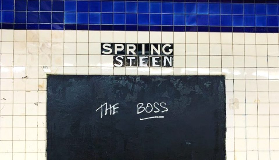 Spring Street Subway Station Transforms Into A Bruce Springsteen Tribute