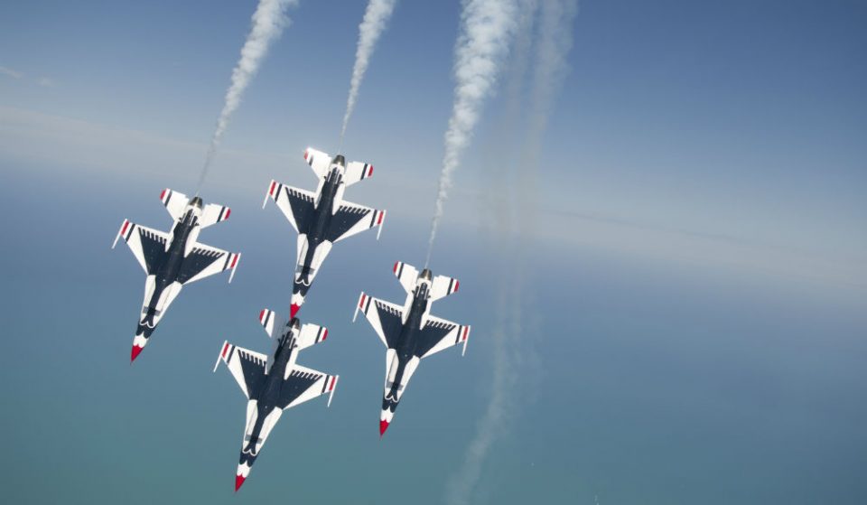 The U.S. Air Force Thunderbirds & U.S. Navy Blue Angels Will Fly Over NYC Tomorrow