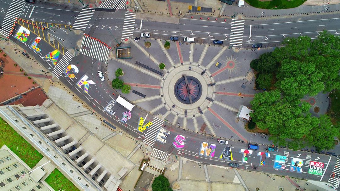 A Colorful Black Lives Matter Mural Has Taken Over Foley Square In ...