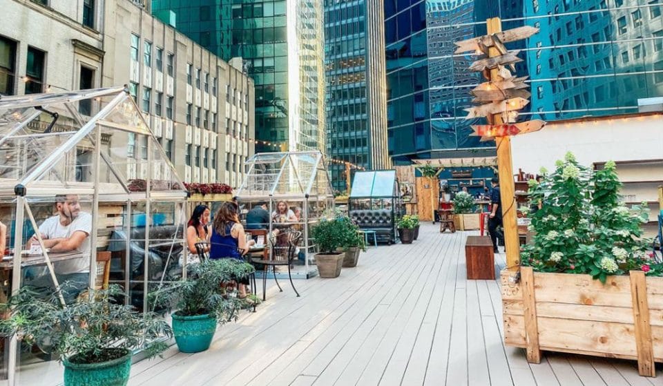 Dine In An Adorable Rooftop Greenhouse At This NYC Restaurant • Ampia Rooftop
