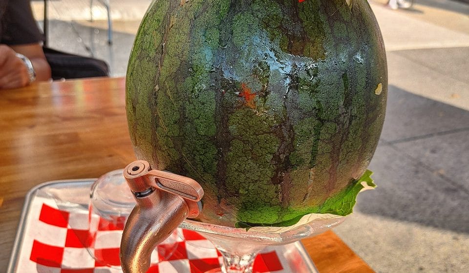 This Brooklyn Restaurant Serves A Giant Summer Cocktail In Your Very Own Watermelon • Olmsted