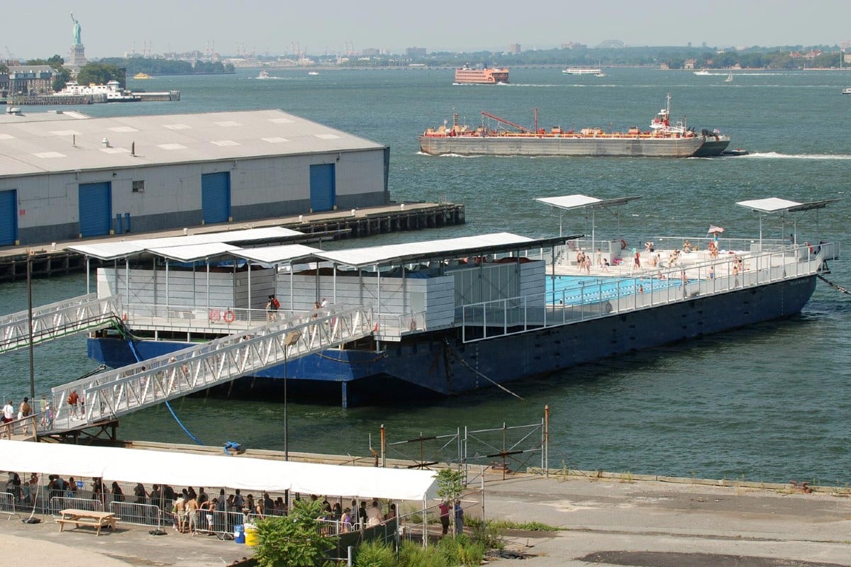 The Only Floating Pool In America Has Reopened For The Summer In NYC