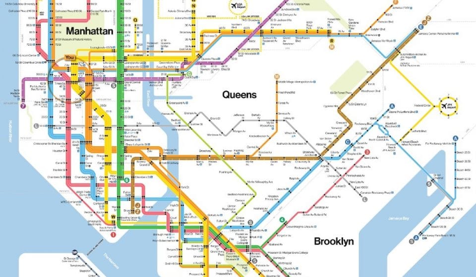 The MTA Is Experimenting With A Completely New Subway Map Design