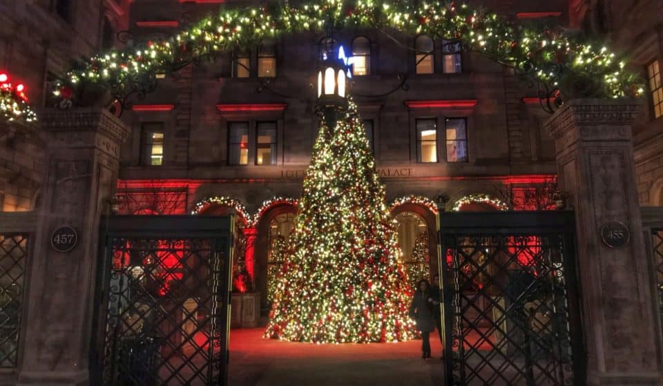 The Stunning Lotte New York Palace Christmas Tree Has Returned This Year