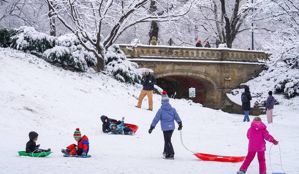 De 10 beste sneeuwplekken om te sleeën in NYC