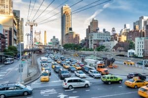 NYC traffic jam