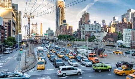 NYC traffic jam