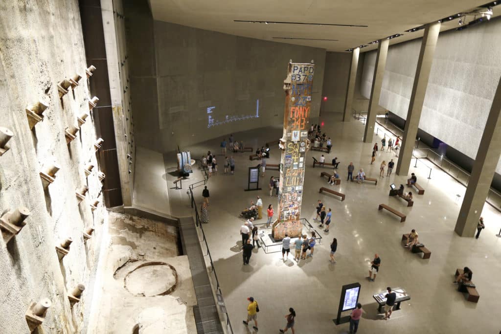 Foundation Hall in het 9/11 Museum NYC