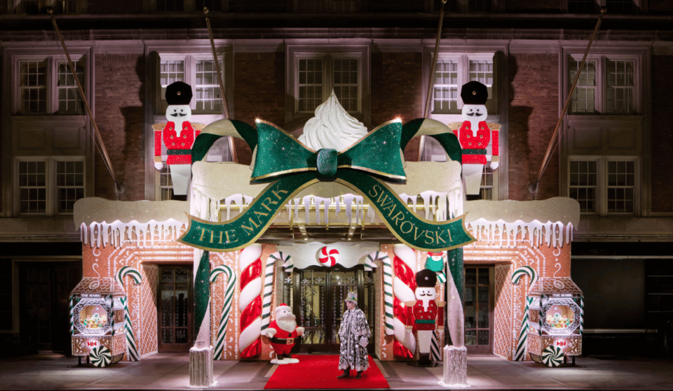 Millions Of Swarovski Crystals Adorn The Mark Hotel In An Over-The-Top Holiday Display