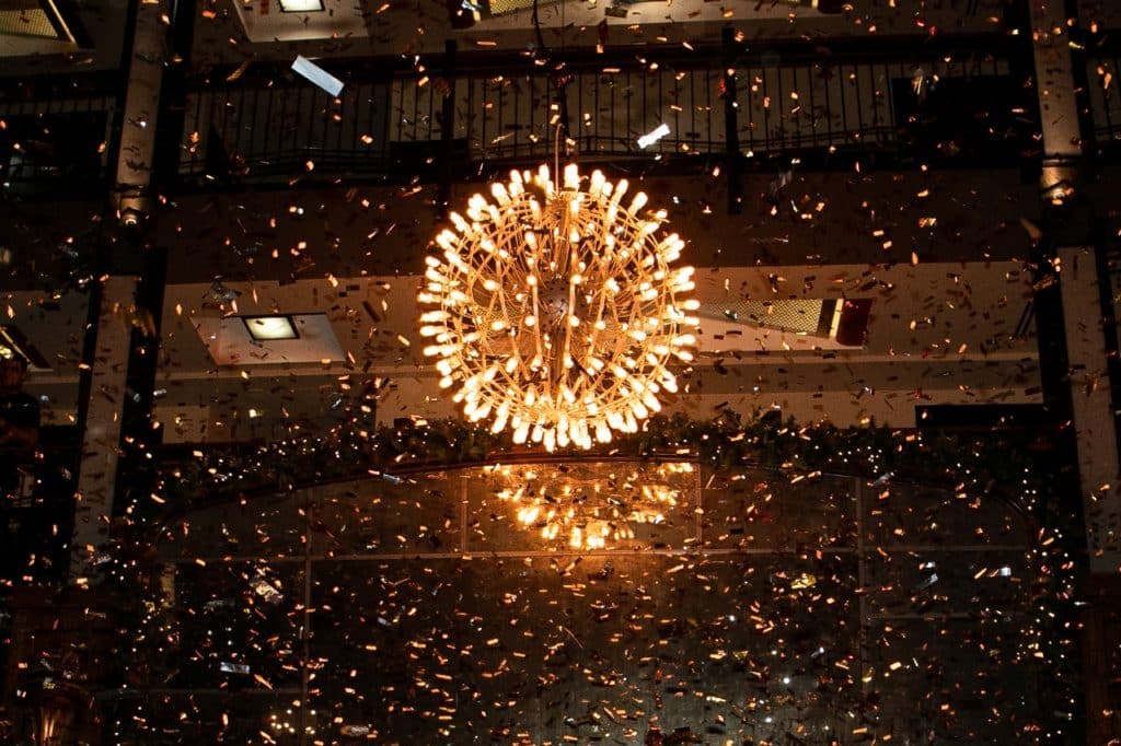 Disco ball at Roxy Hotel Bar