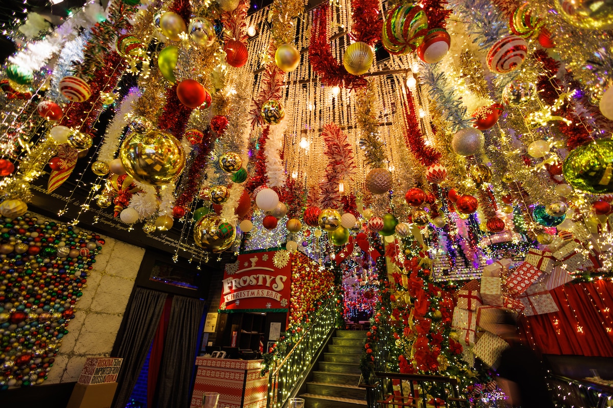 Frosty's Christmas Bar Spanning Three Floors Is Now Open
