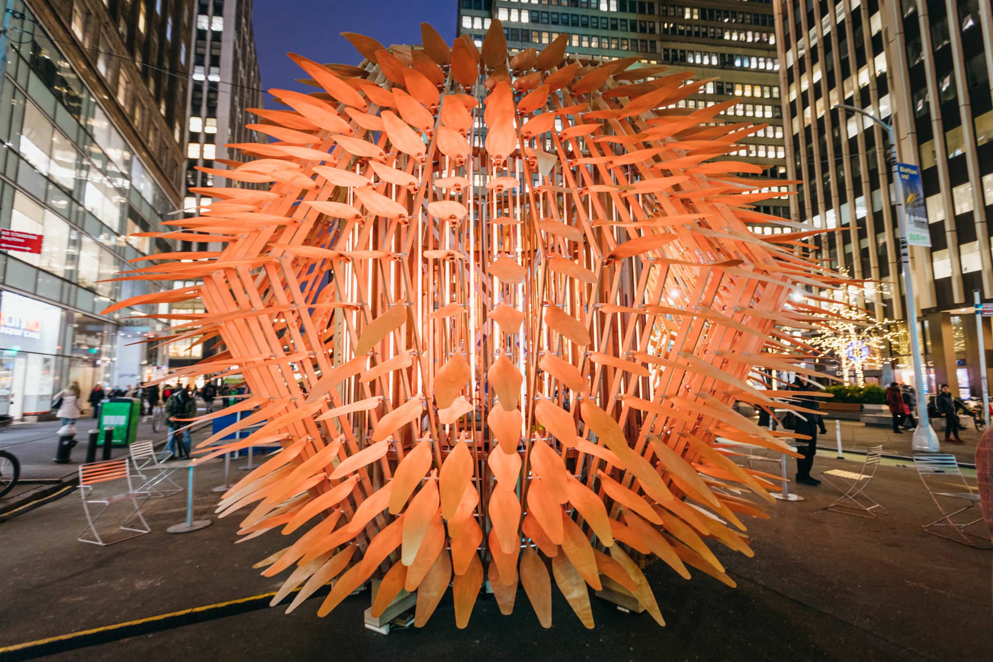 This Mesmerizing Installation Is Lighting Up The Garment District