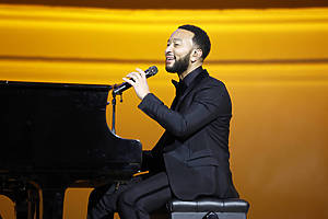 CHICAGO, ILLINOIS - NOVEMBER 16: John Legend performs on stage during Ronald McDonald House Charities (RMHC) 50th Anniversary Gala on November 16, 2024 in Chicago, Illinois. (Photo by Jeff Schear/Getty Images for Ronald McDonald House Charities )