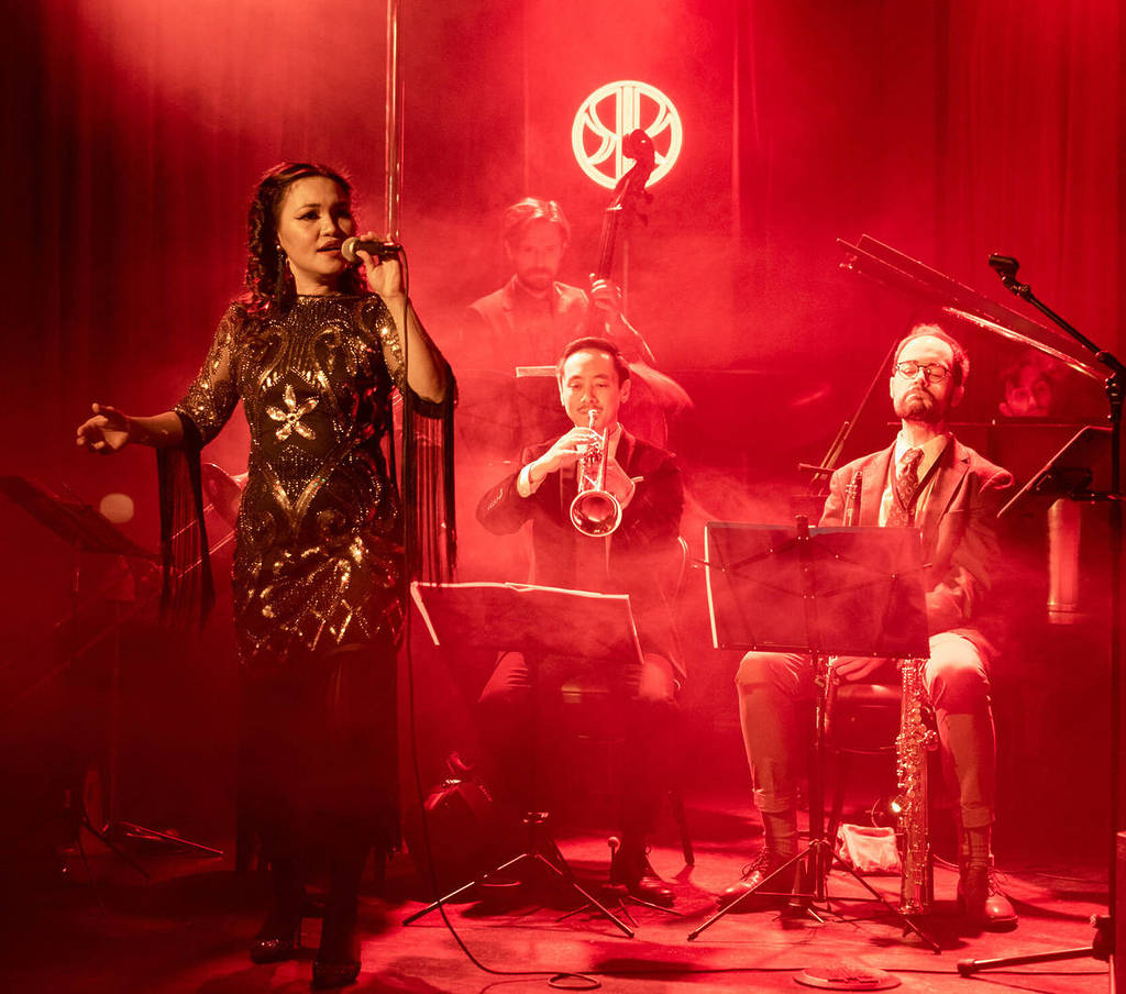 Jazz night at The Red Pavilion in Brooklyn.