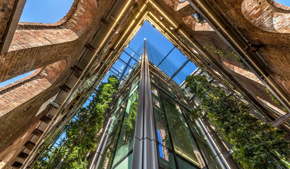 A 9-Story Indoor Vertical Garden Is Growing Inside The Former Domino Sugar Factory