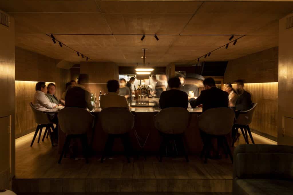Interior of ATOMIX restaurant in NYC