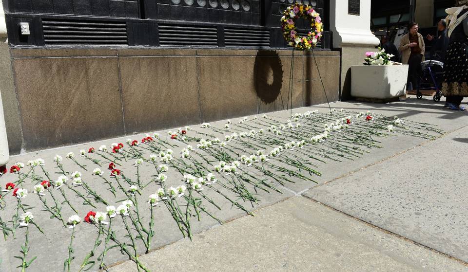 NYC Unveils The Triangle Shirtwaist Factory Fire Memorial In Greenwich Village