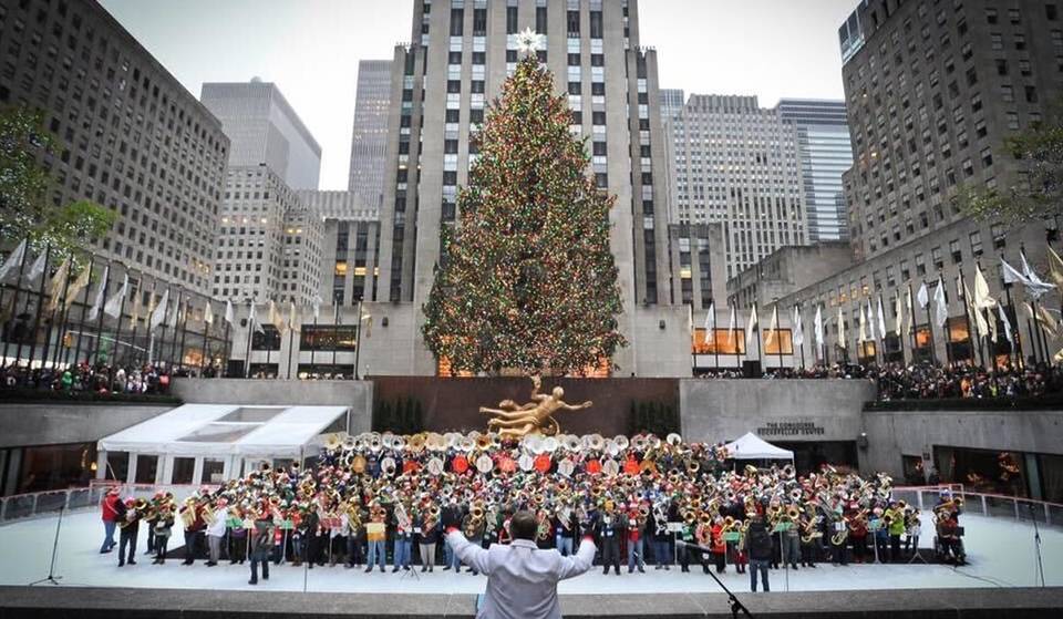 100+ Tubas Will Takeover Rockefeller Center This Weekend