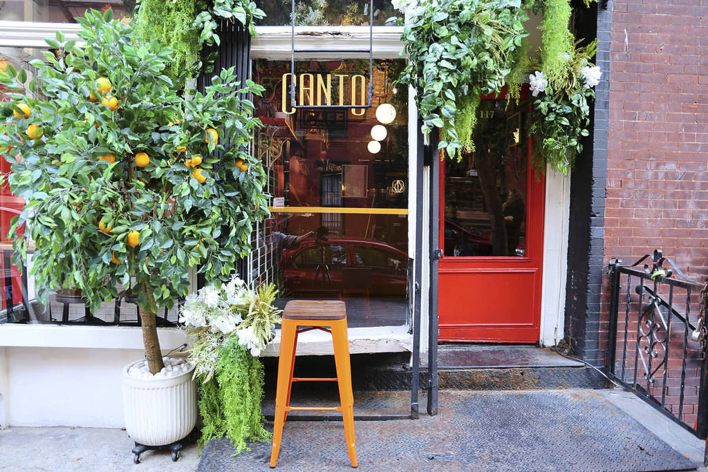 Exteriors to Canto Café in the West Village