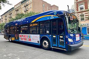 Electric MTA bus