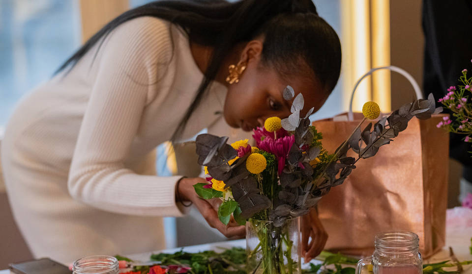 Raise A Glass & A Bouquet At This Interactive Flower Arranging Workshop