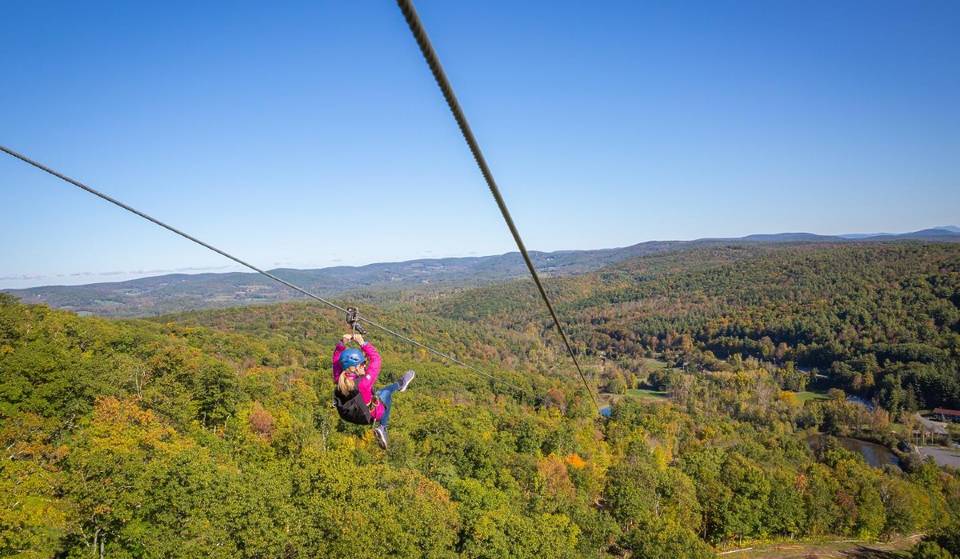 The Longest Zipline In America Will Get You From New York To Massachusetts