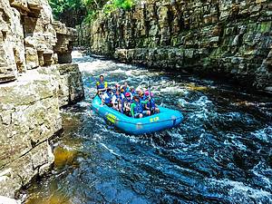 Float tour at Ausable Chasm