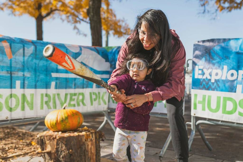 Pumpkin Smash at Hudson River Park