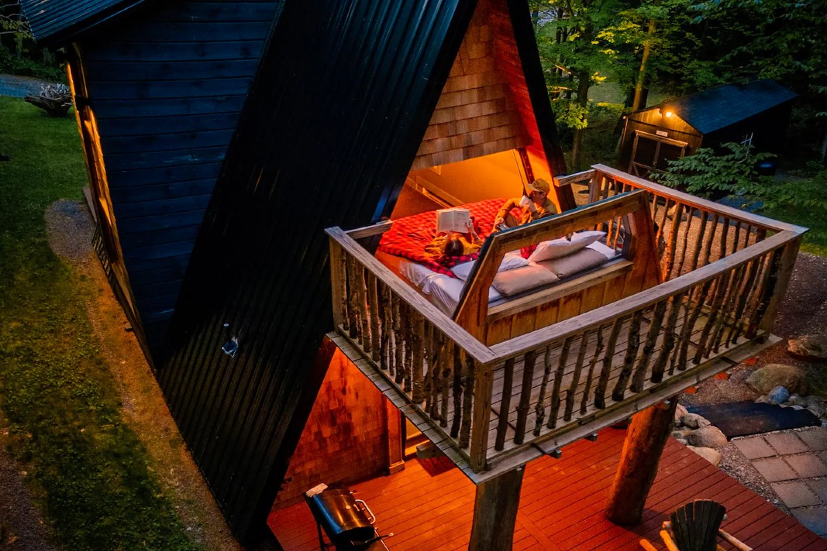 Sleep Below Stars At This Secluded A-Frame Cabin Rental In NY