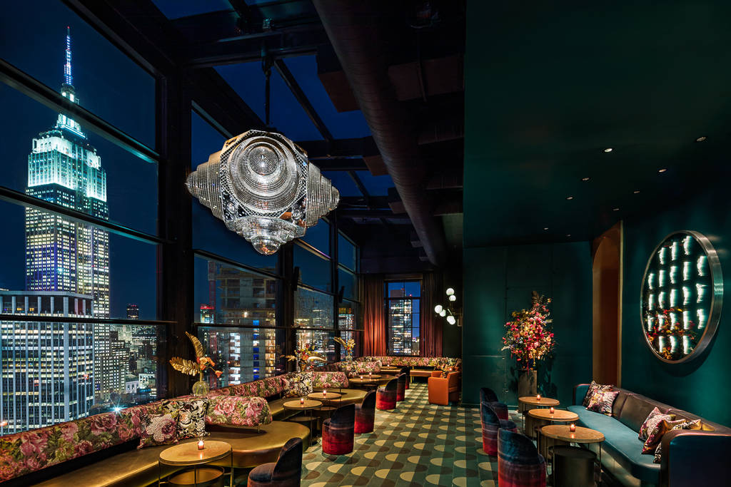 The Fleur Room at the Moxy Chelsea