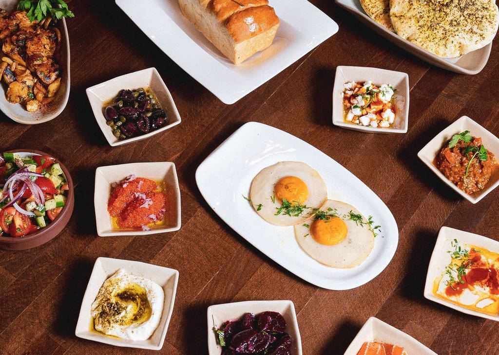 Various food items at Anixi